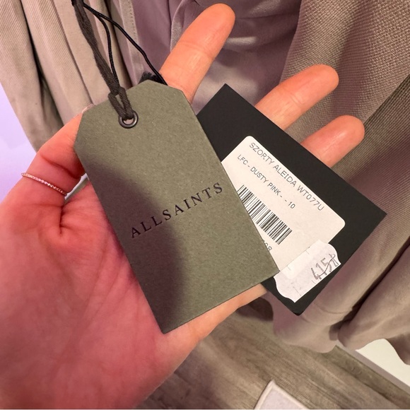 ALLSAINTS SET Aleida Tri Blazer + Aleida Tri Tailored Short in Dusty Pink - Picture 8 of 15